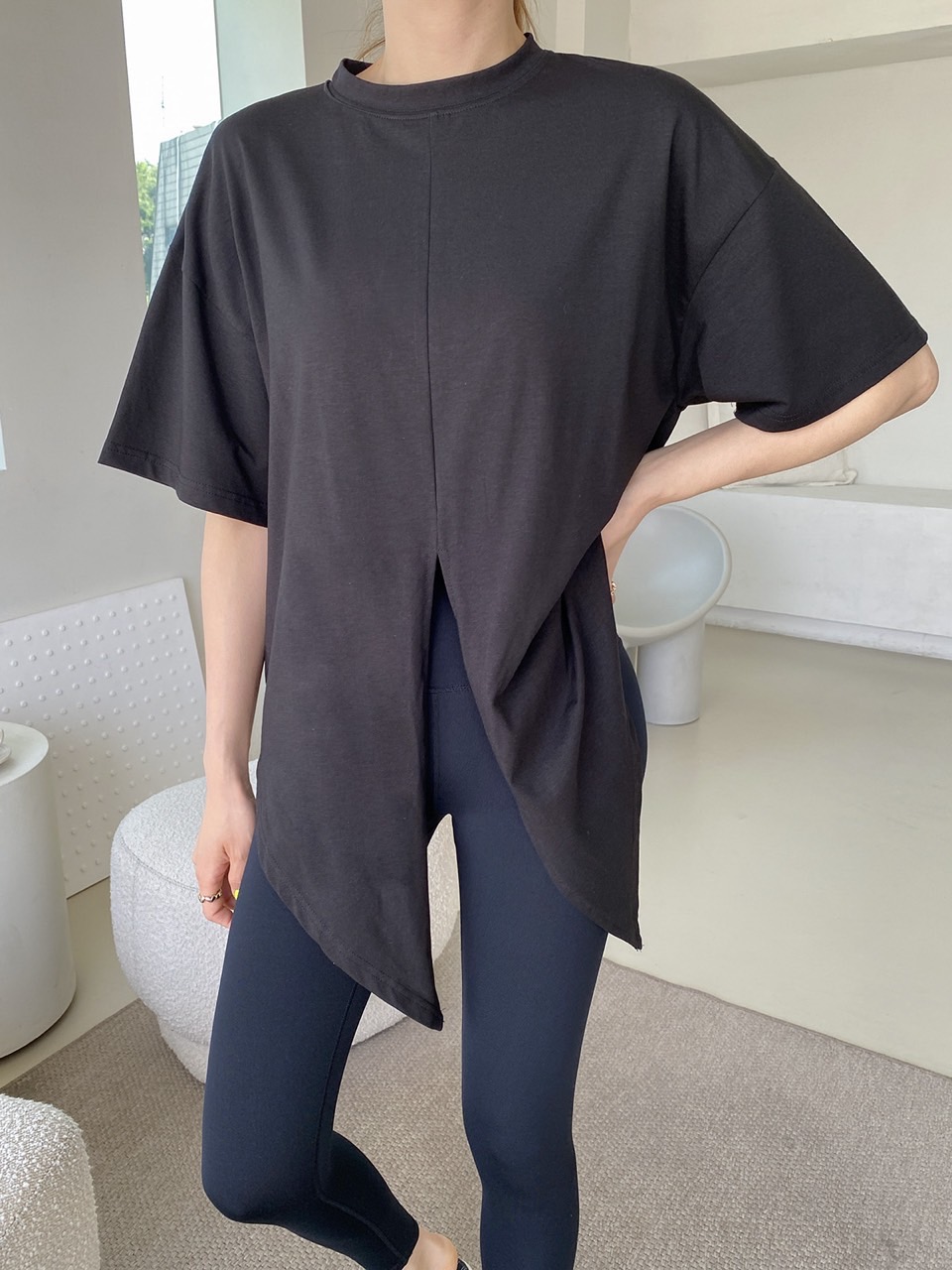 タイヘムクロップド半袖Tシャツ | 詳細画像8