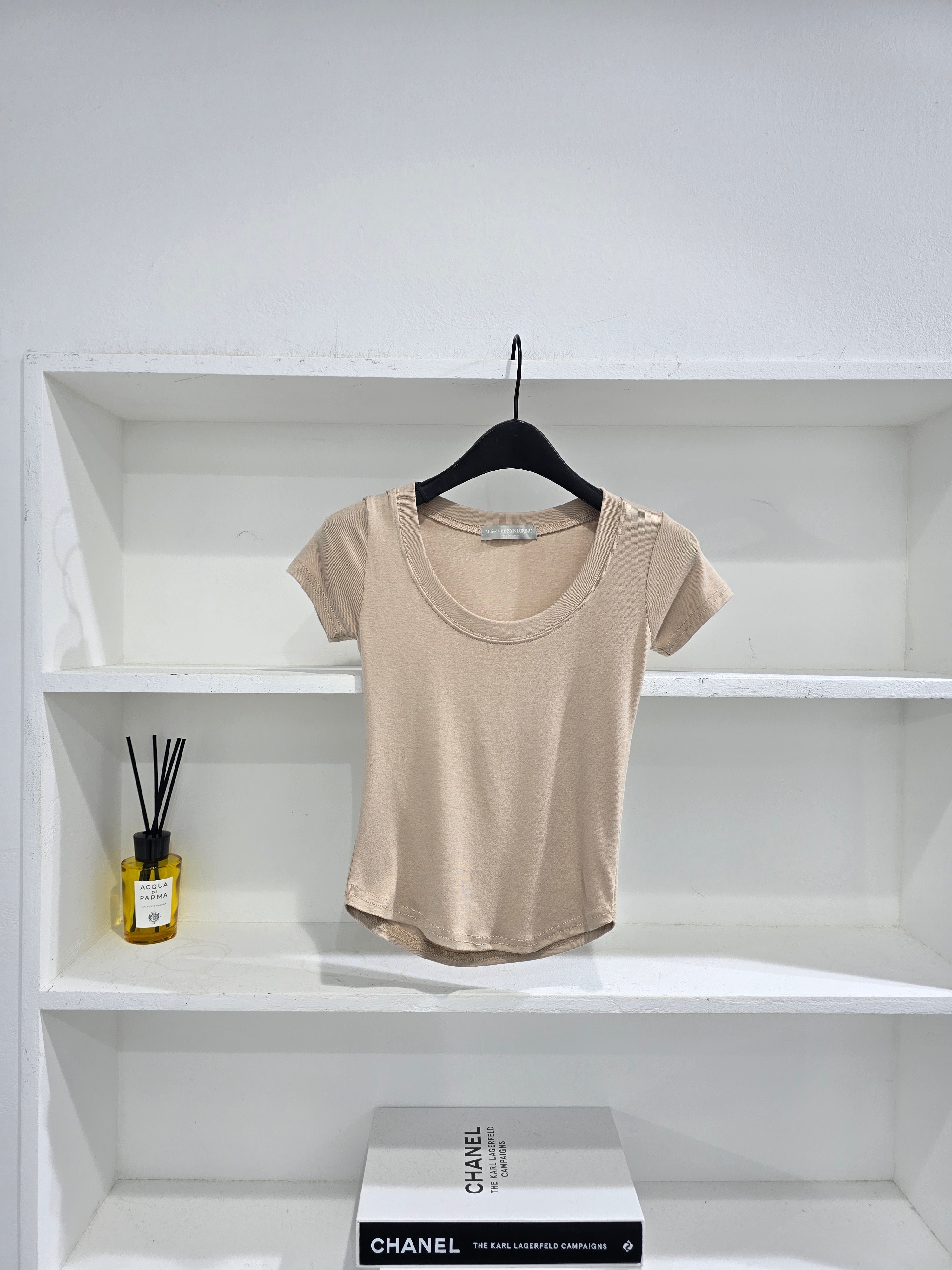 Uネックスリム半袖Tシャツ | 詳細画像14