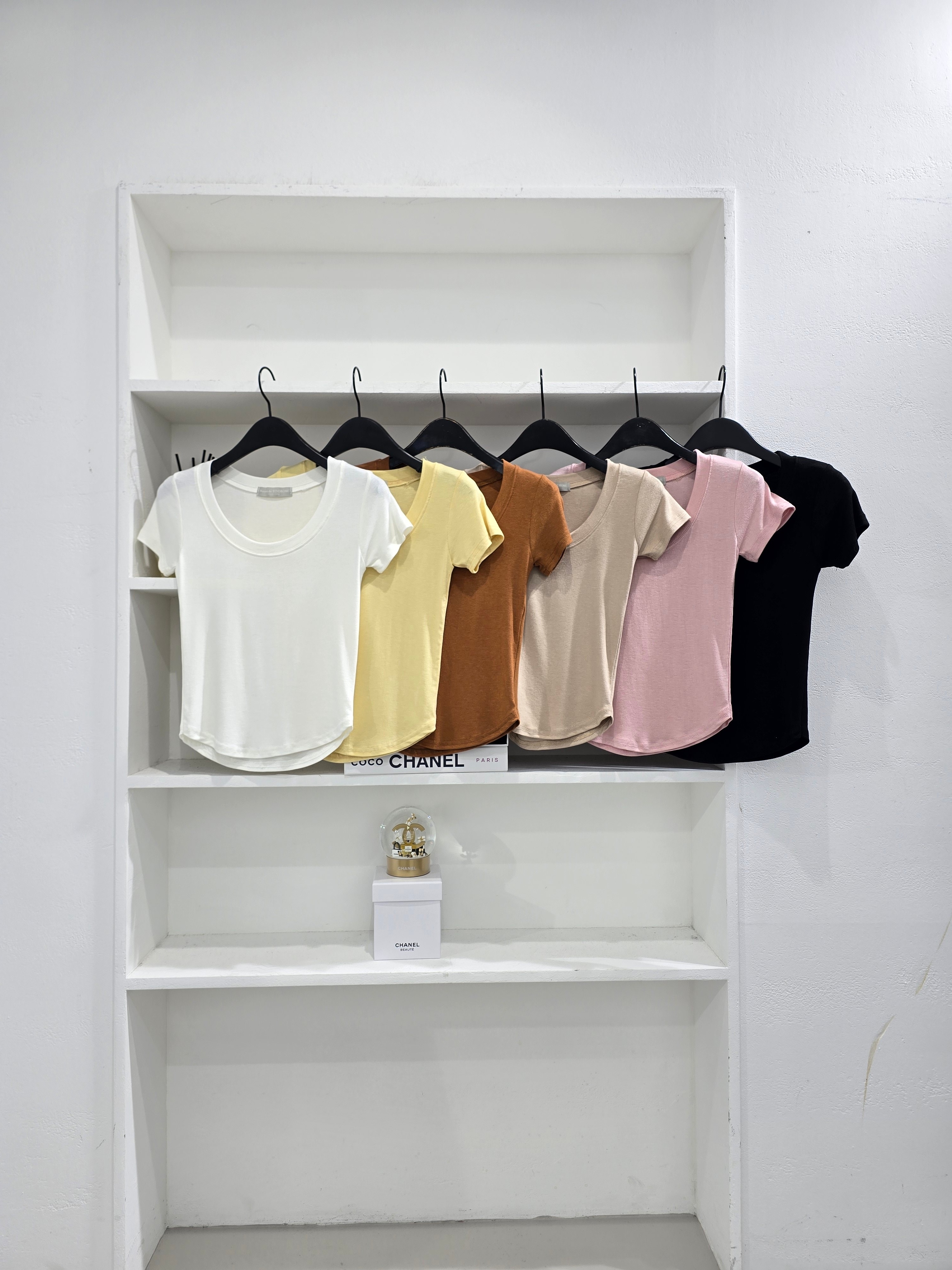 Uネックスリム半袖Tシャツ | 詳細画像15