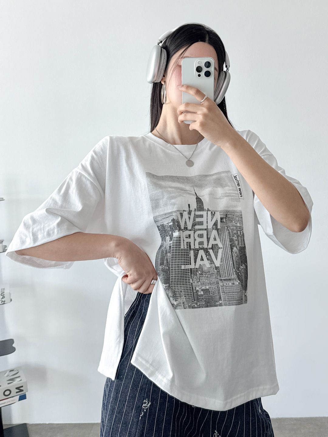 NEWスクエアプリントボクシー半袖Tシャツ | 詳細画像5