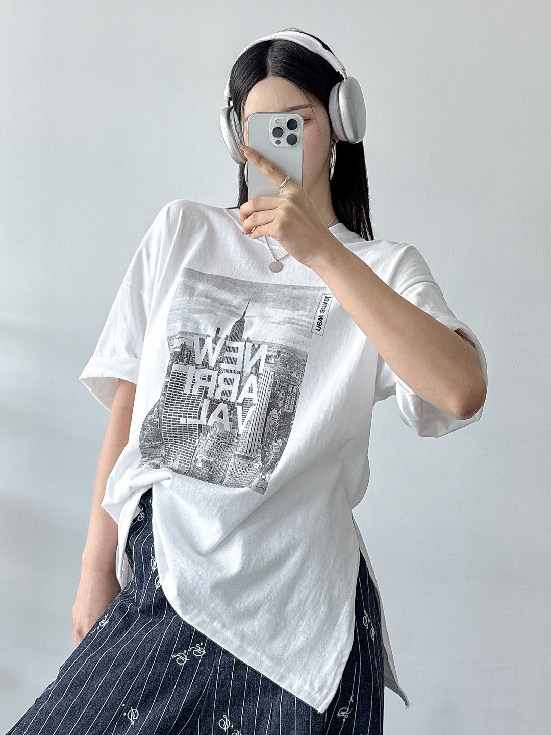 NEWスクエアプリントボクシー半袖Tシャツ | 詳細画像9