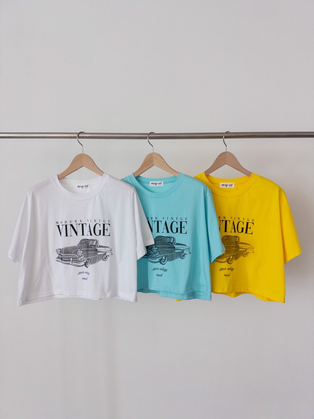 VINTAGEカープリントクロップド半袖Tシャツ | 詳細画像11