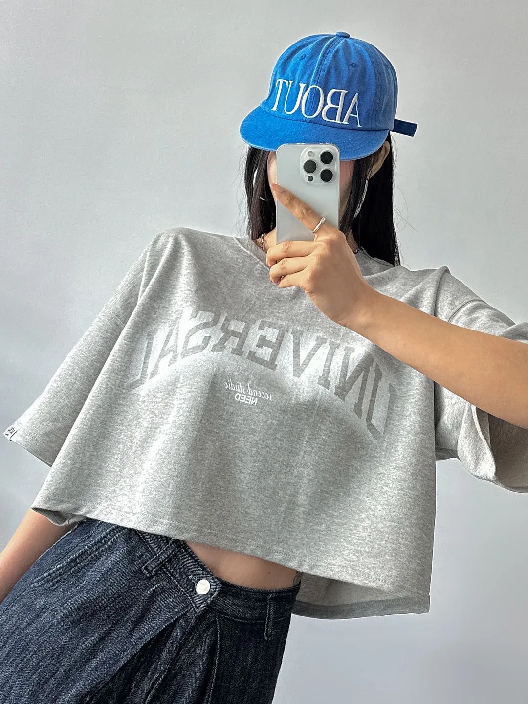 UNIVERSALクロップド半袖Tシャツ | 詳細画像1
