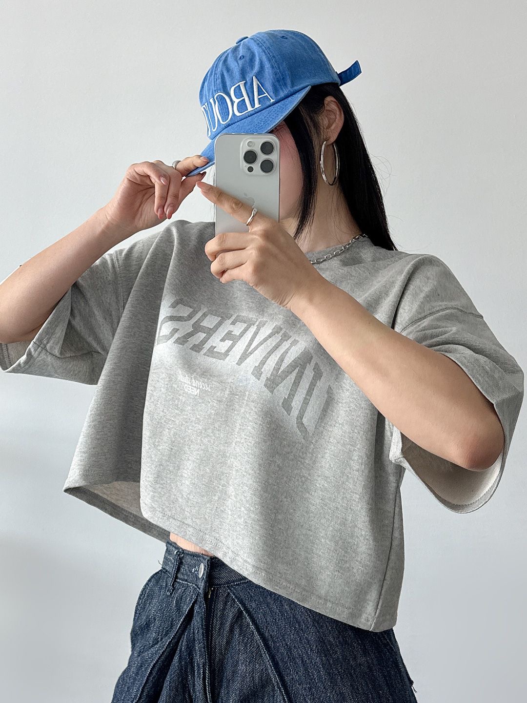 UNIVERSALクロップド半袖Tシャツ | 詳細画像4
