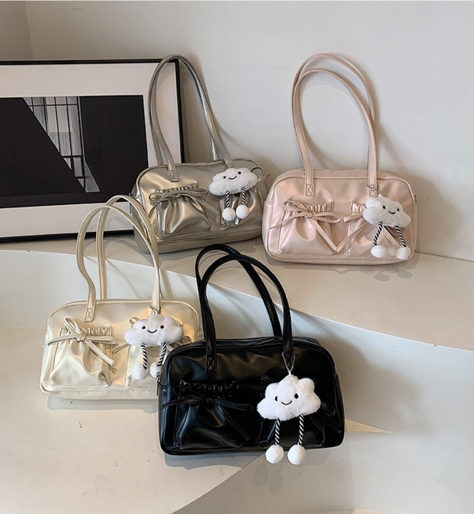 チャーム付リボンツーポケットトートバッグ | 詳細画像11