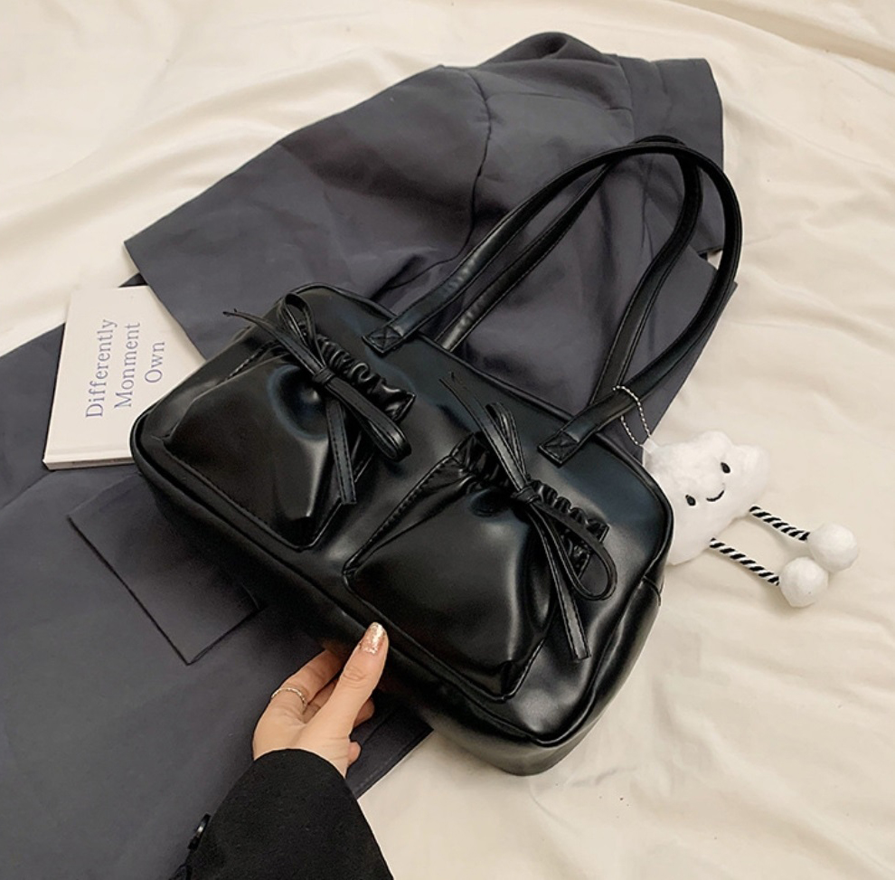 チャーム付リボンツーポケットトートバッグ | 詳細画像7