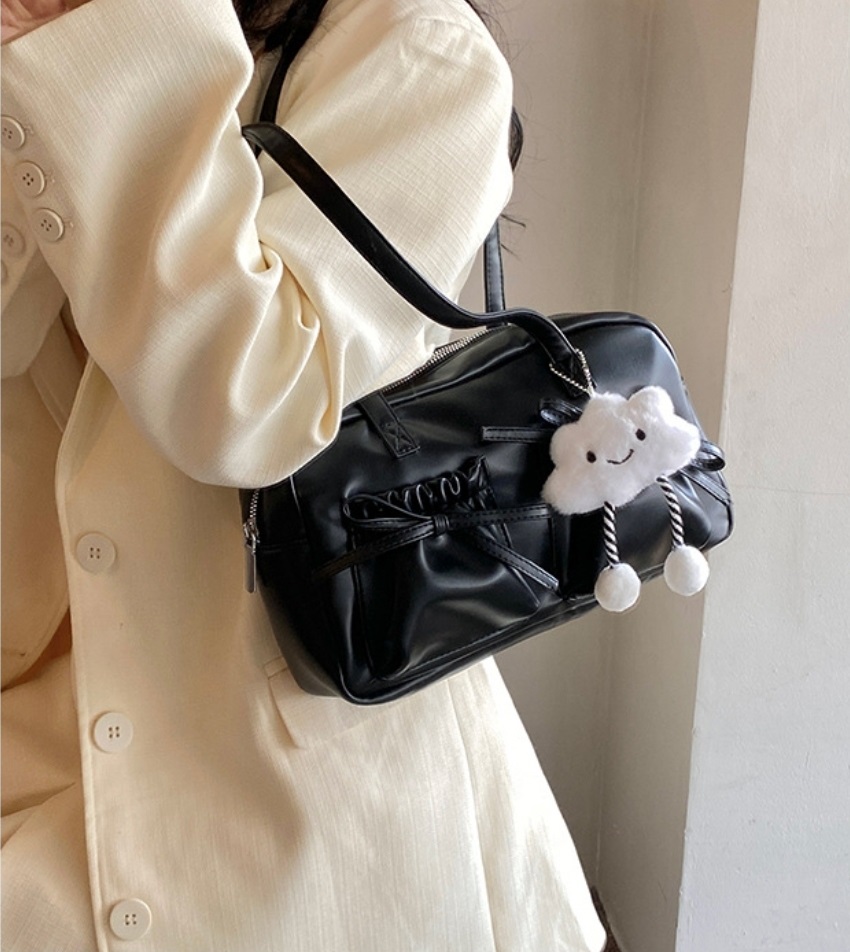 チャーム付リボンツーポケットトートバッグ | 詳細画像4