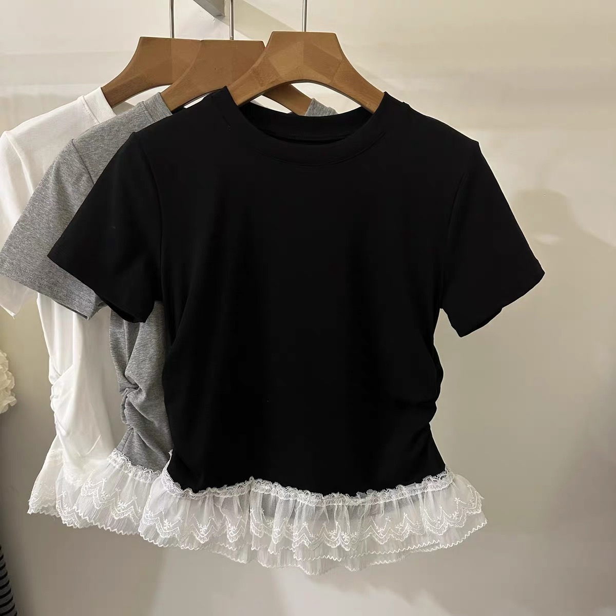 レースヘムシャーリング半袖Tシャツ | 詳細画像12