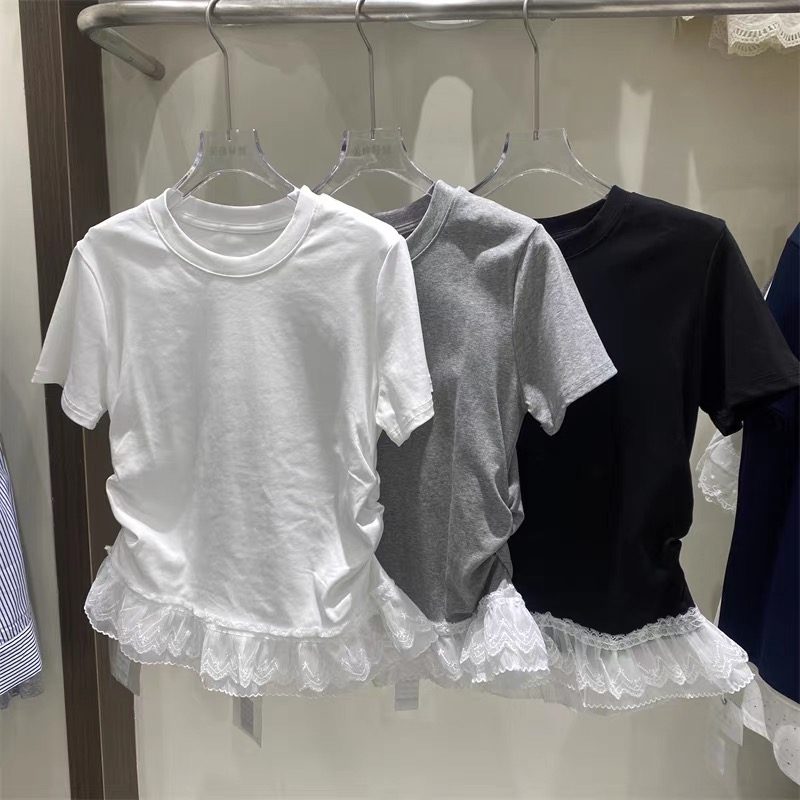 レースヘムシャーリング半袖Tシャツ | 詳細画像14