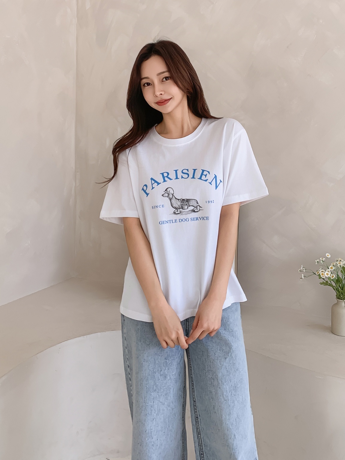 ダックスフンドプリント半袖Tシャツ | 詳細画像2