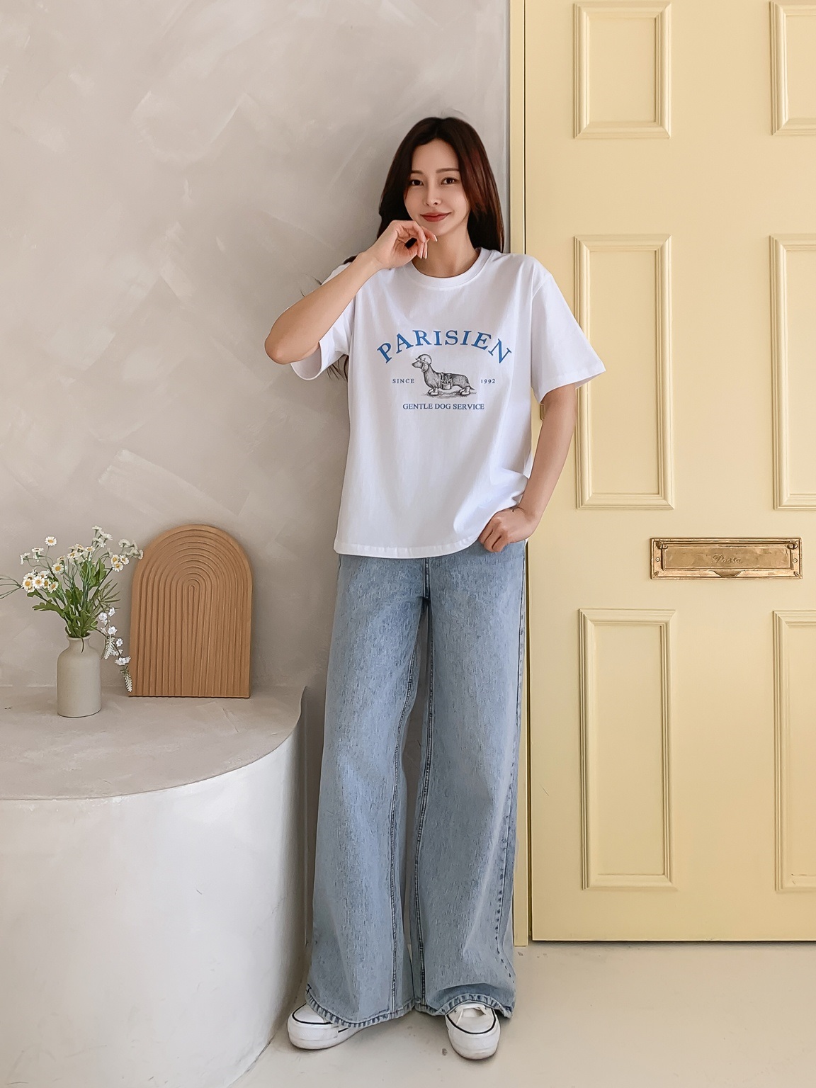 ダックスフンドプリント半袖Tシャツ | 詳細画像3