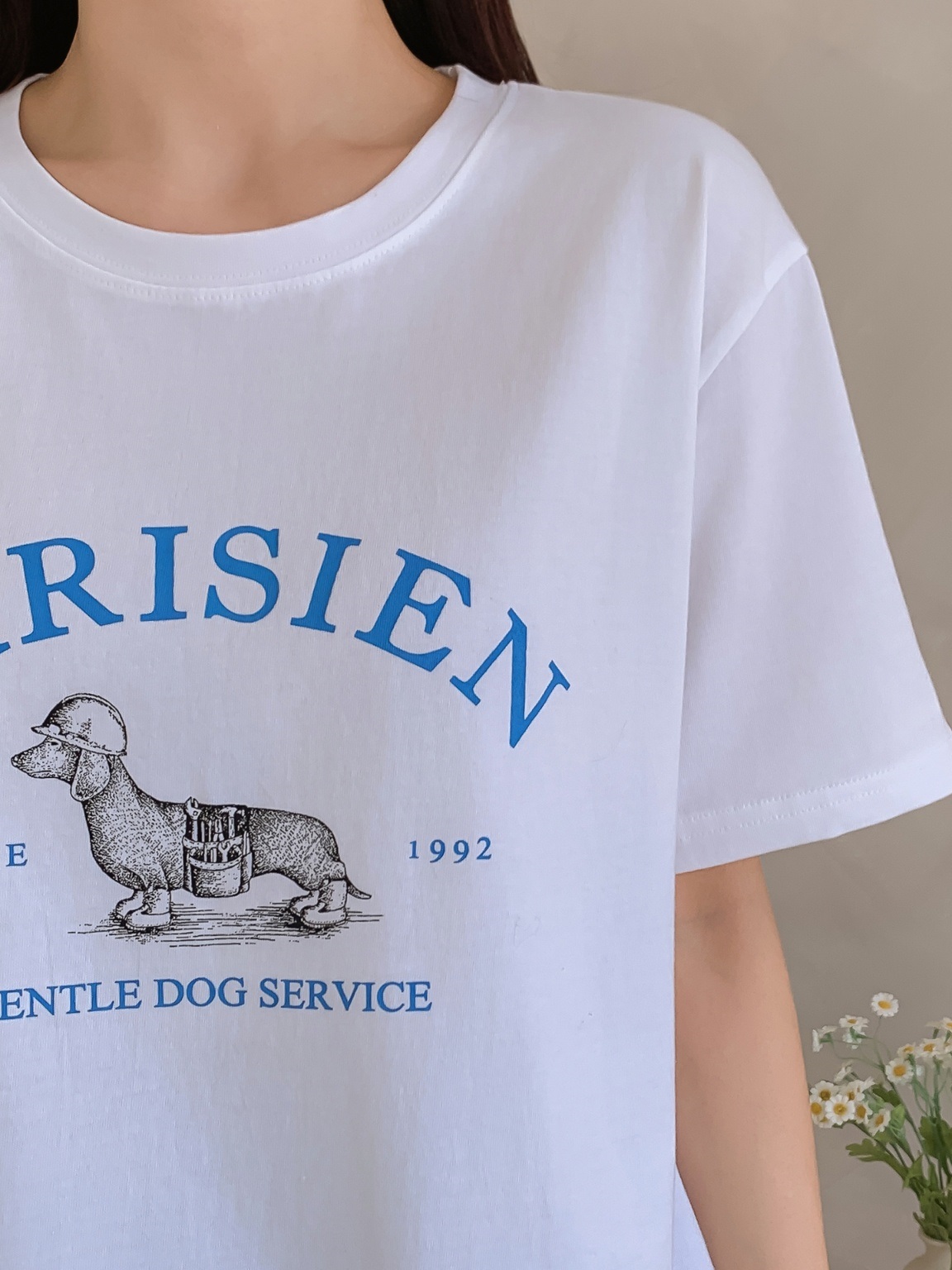 ダックスフンドプリント半袖Tシャツ | 詳細画像6