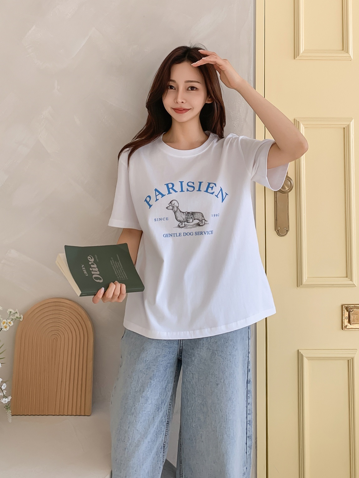 ダックスフンドプリント半袖Tシャツ | 詳細画像8