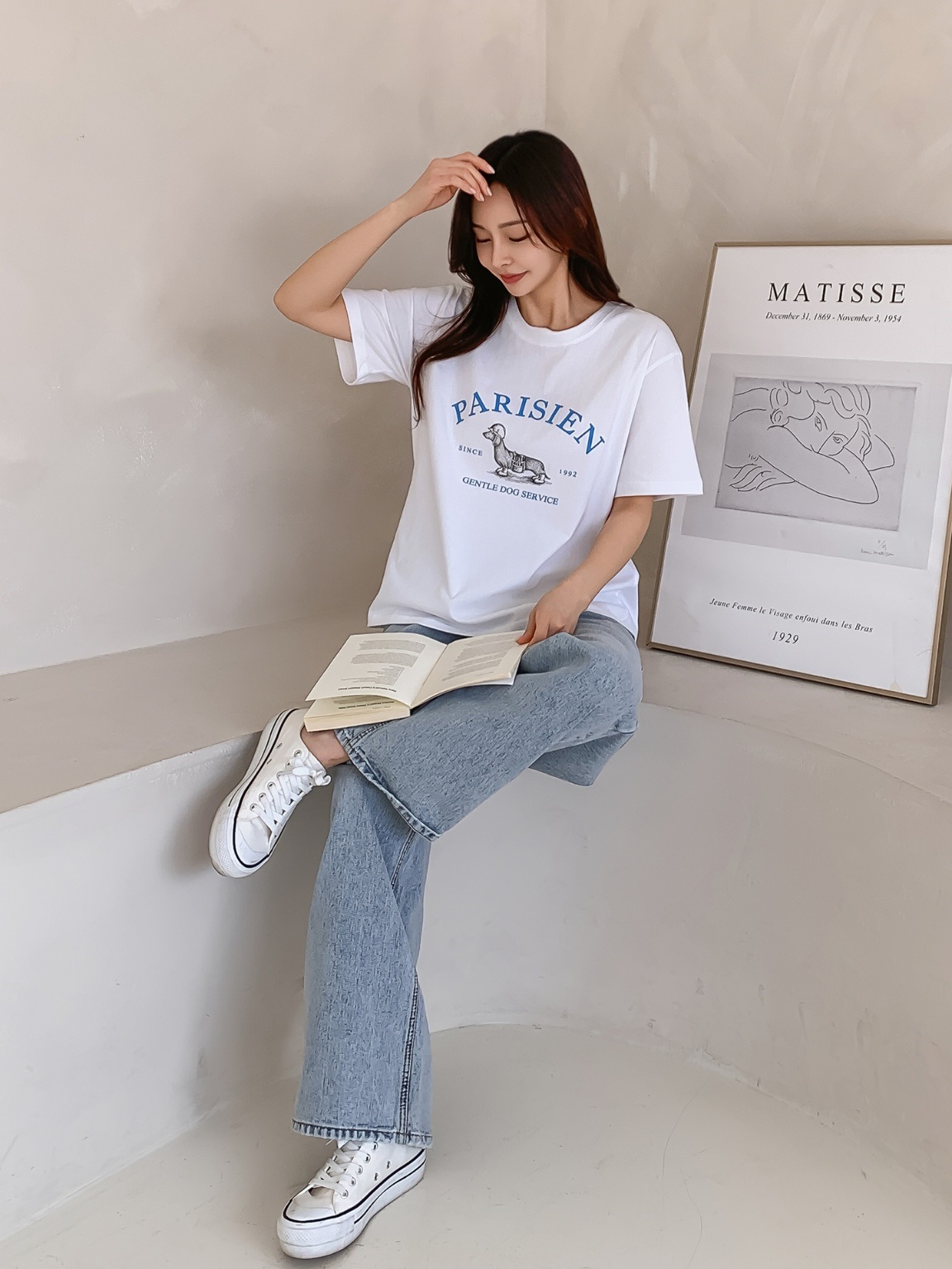 ダックスフンドプリント半袖Tシャツ | 詳細画像9
