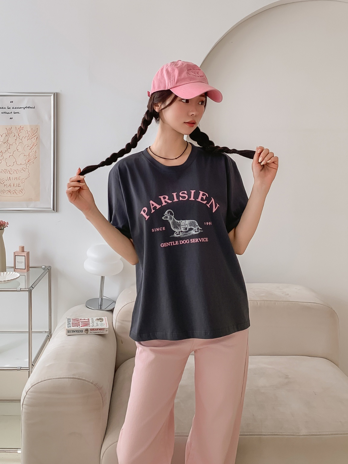 ダックスフンドプリント半袖Tシャツ | 詳細画像11