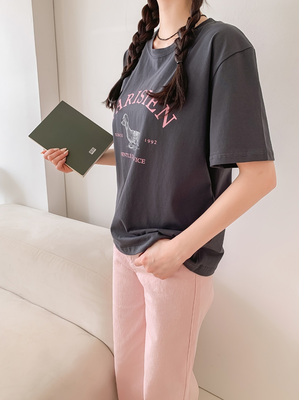 ダックスフンドプリント半袖Tシャツ | 詳細画像16