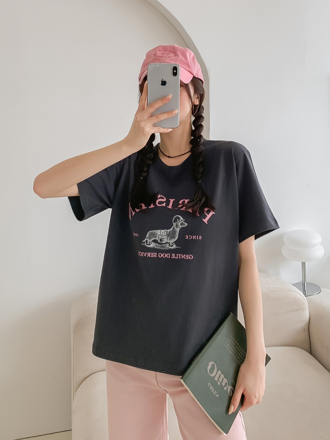 ダックスフンドプリント半袖Tシャツ | 詳細画像18