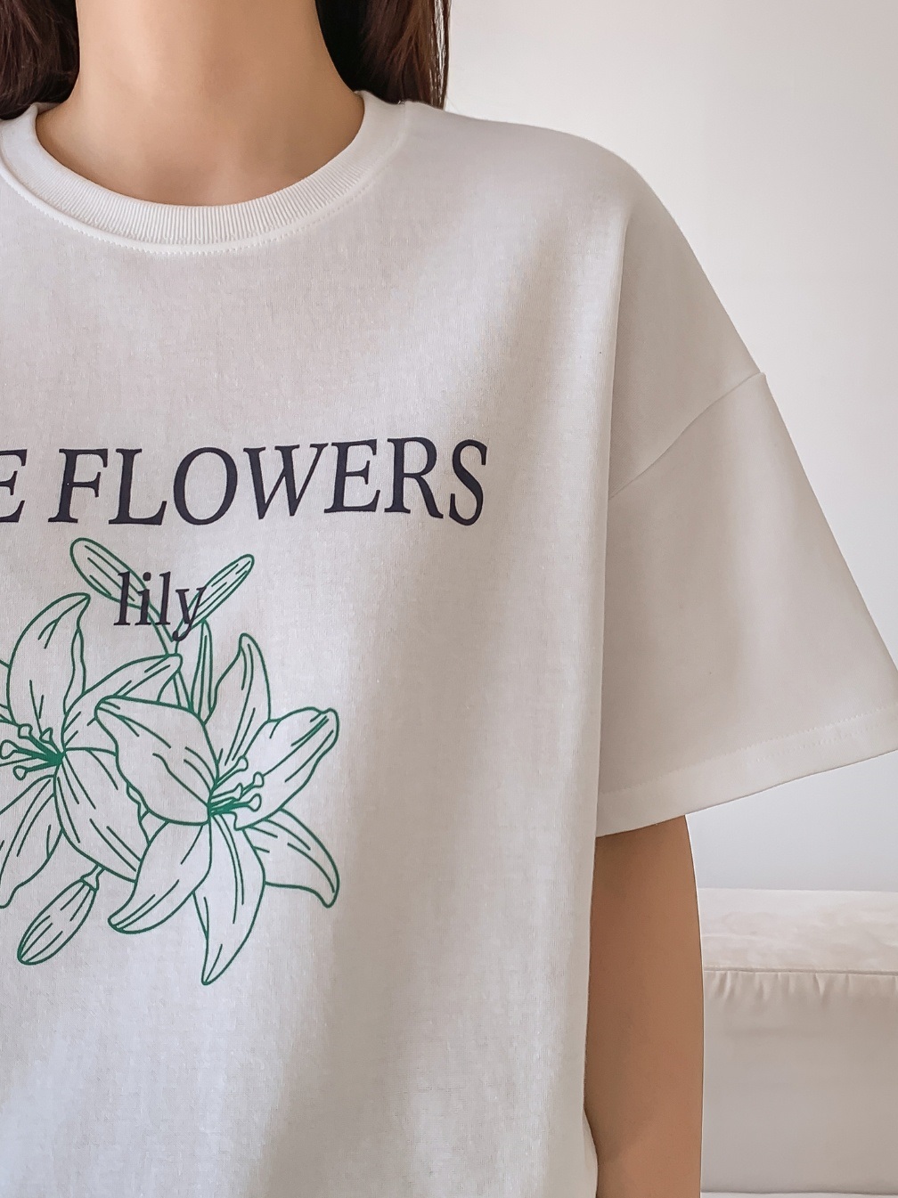FLOWERSプリント半袖スウェット | 詳細画像4