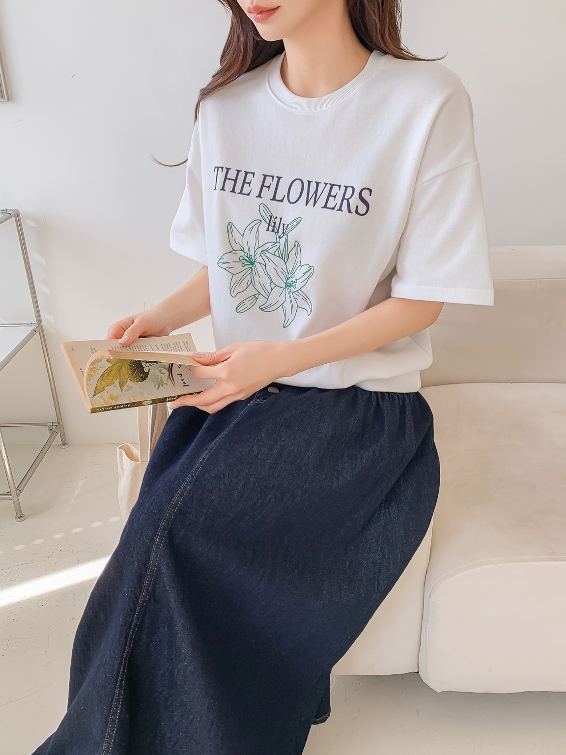 FLOWERSプリント半袖スウェット | 詳細画像9