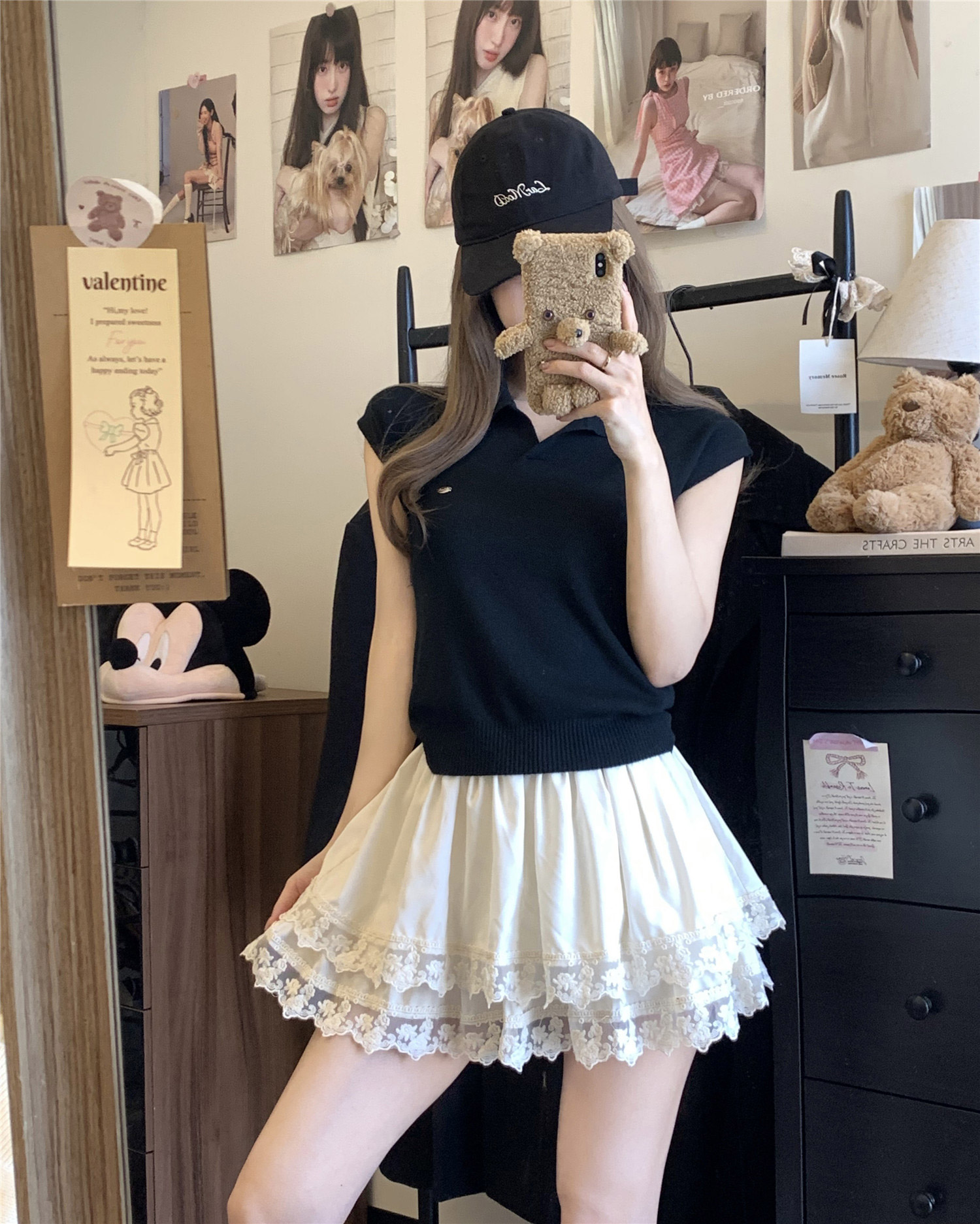 チャームスキッパーフレンチスリーブニット | 詳細画像11