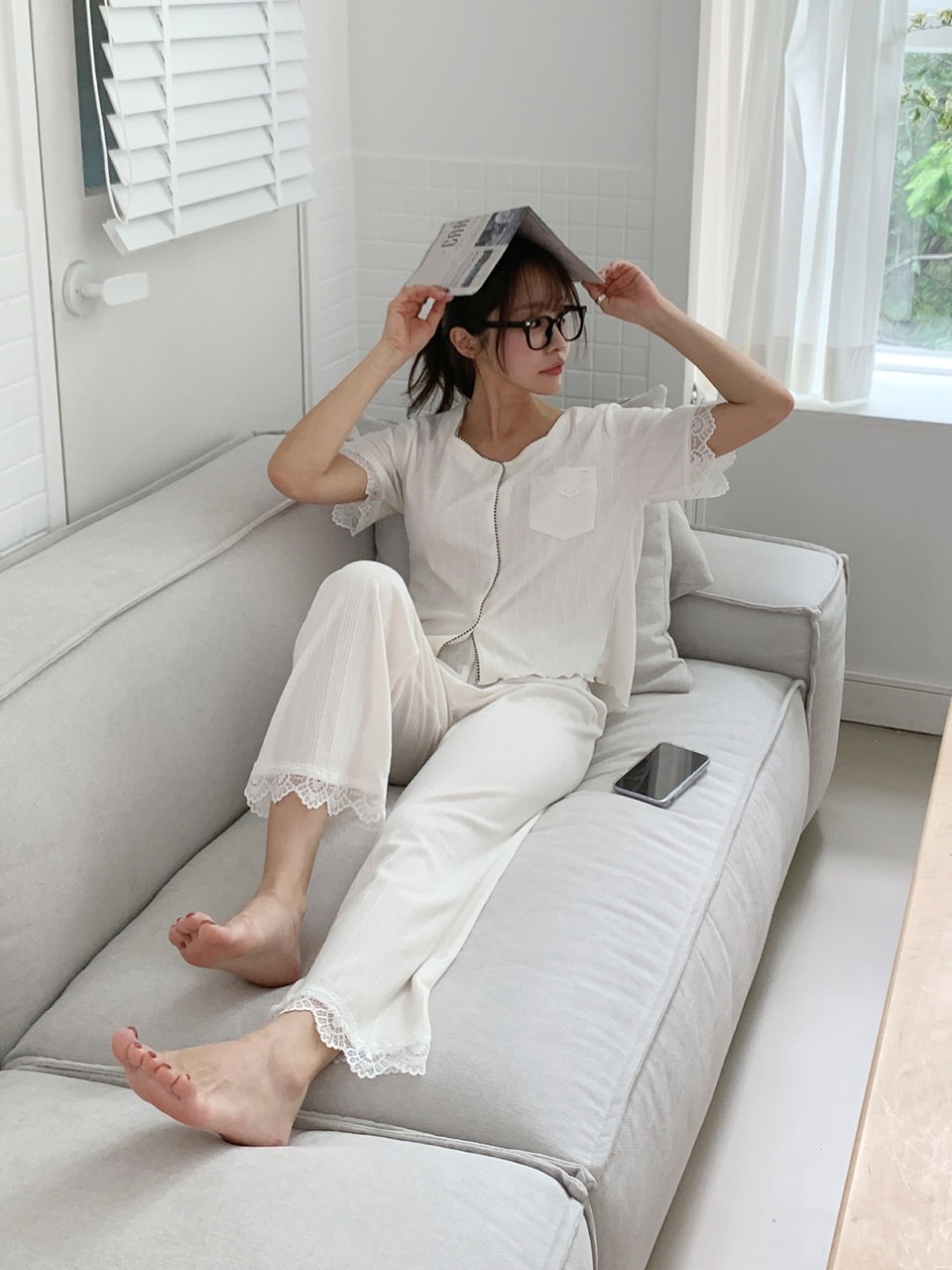 レースポケット半袖パジャマ3SET | 詳細画像12