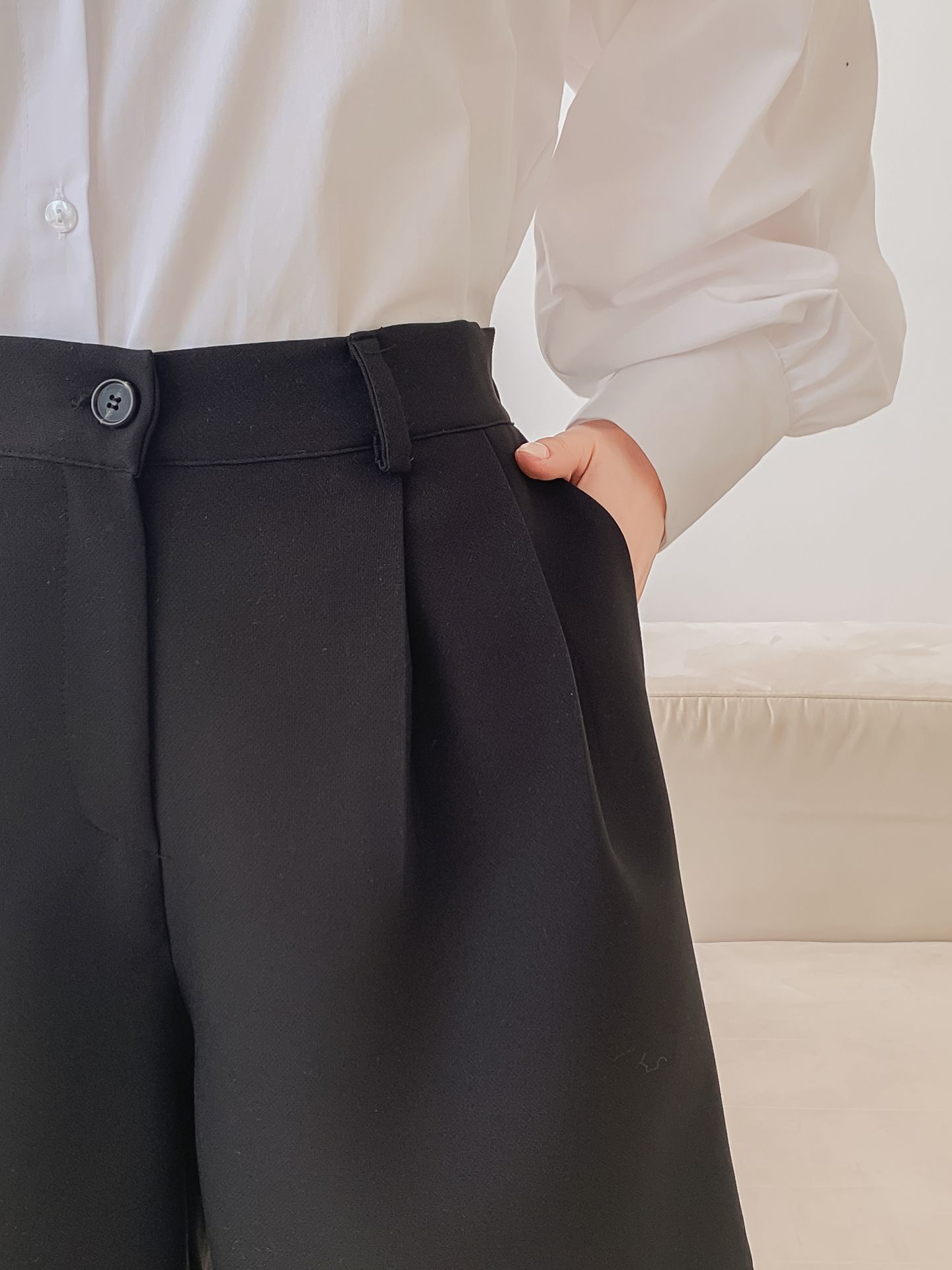 バックゴムツータックハーフパンツ | 詳細画像20