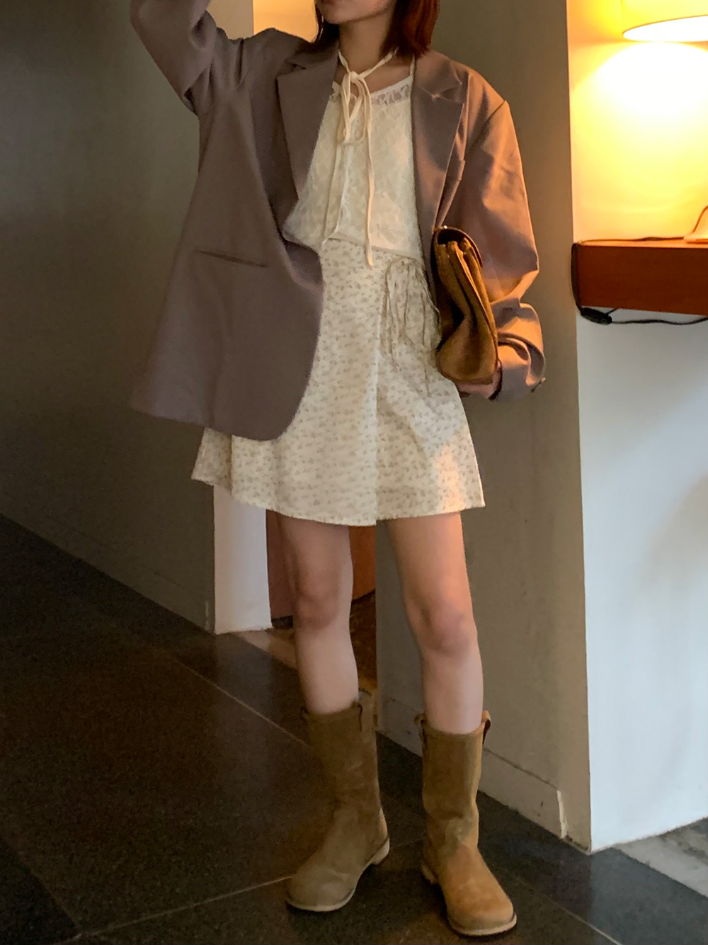 小花柄リボンキュロットショートパンツ | 詳細画像6