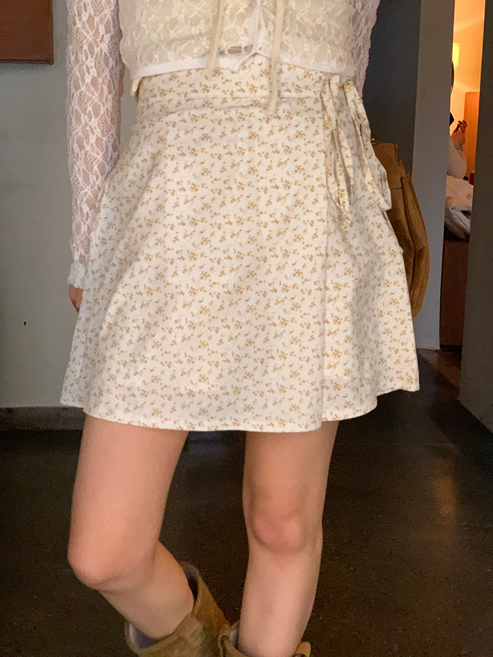 小花柄リボンキュロットショートパンツ | 詳細画像10