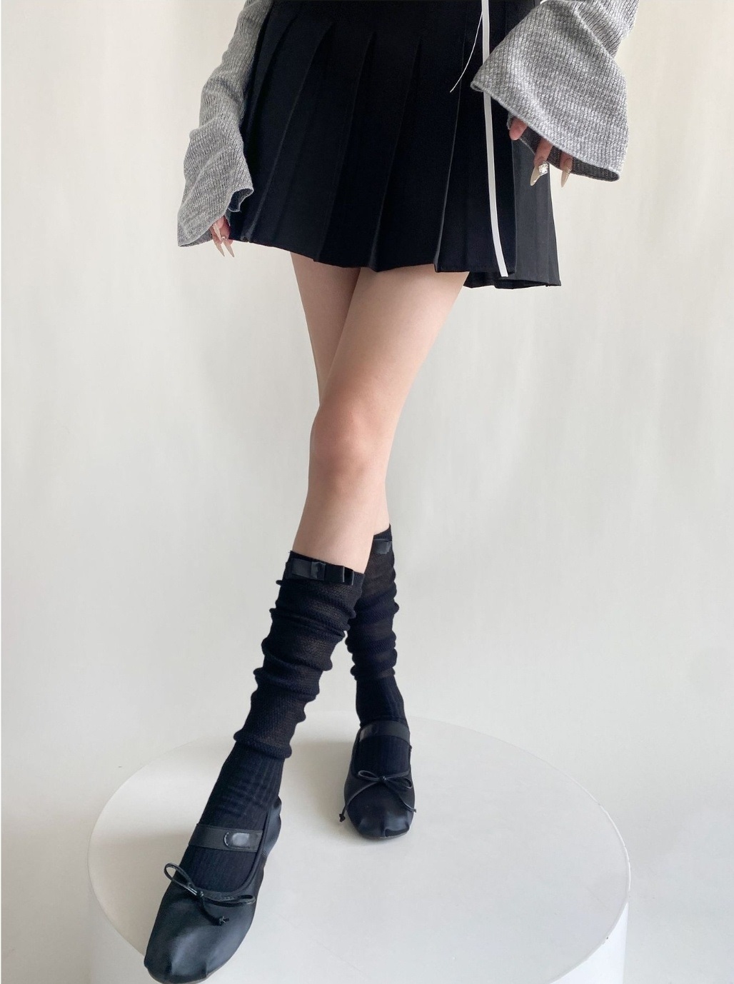 リボンシアーロングソックス | 詳細画像3