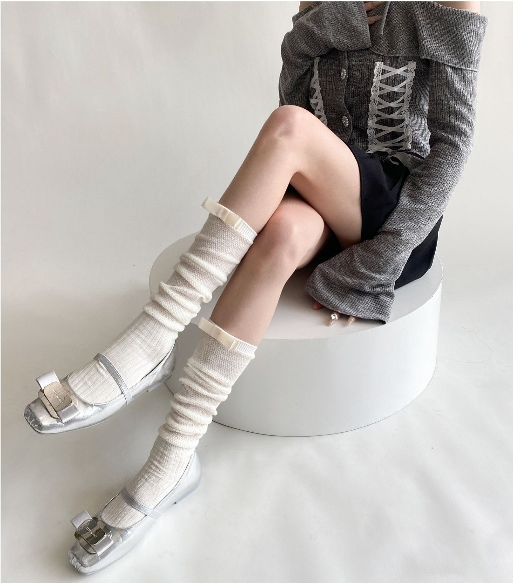 リボンシアーロングソックス | 詳細画像7