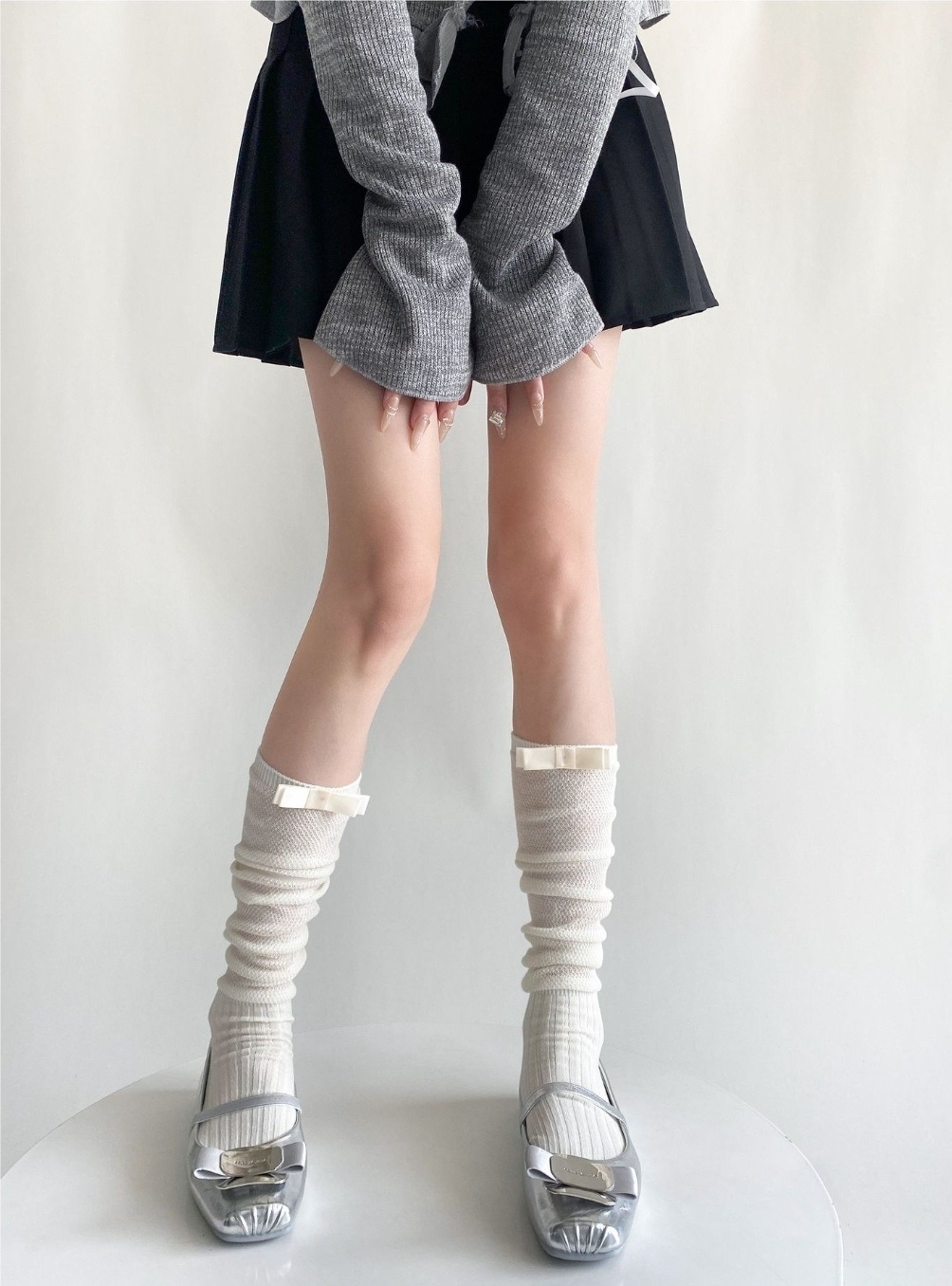 リボンシアーロングソックス | 詳細画像9