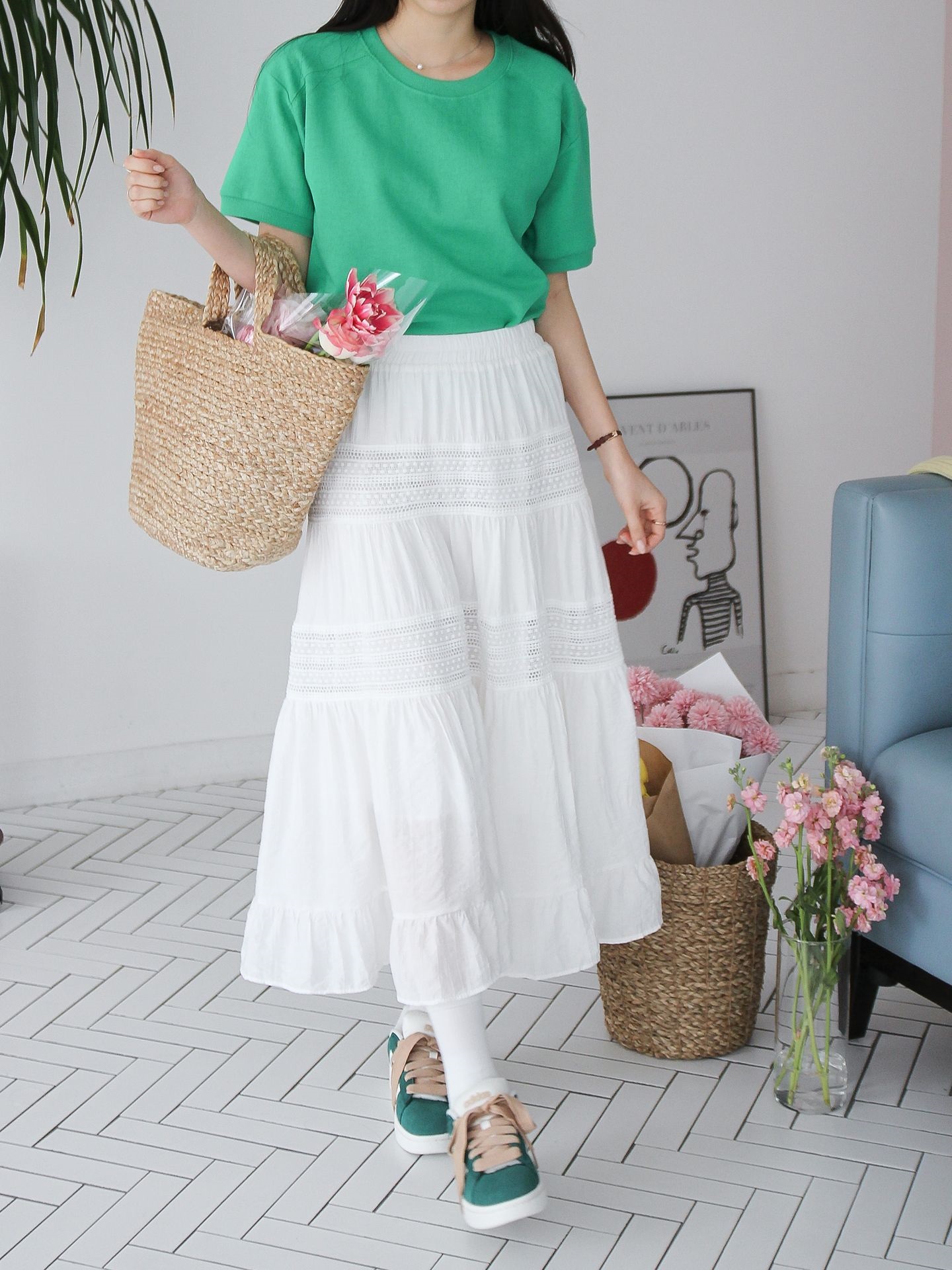 イージーレースティアードスカート | 詳細画像6