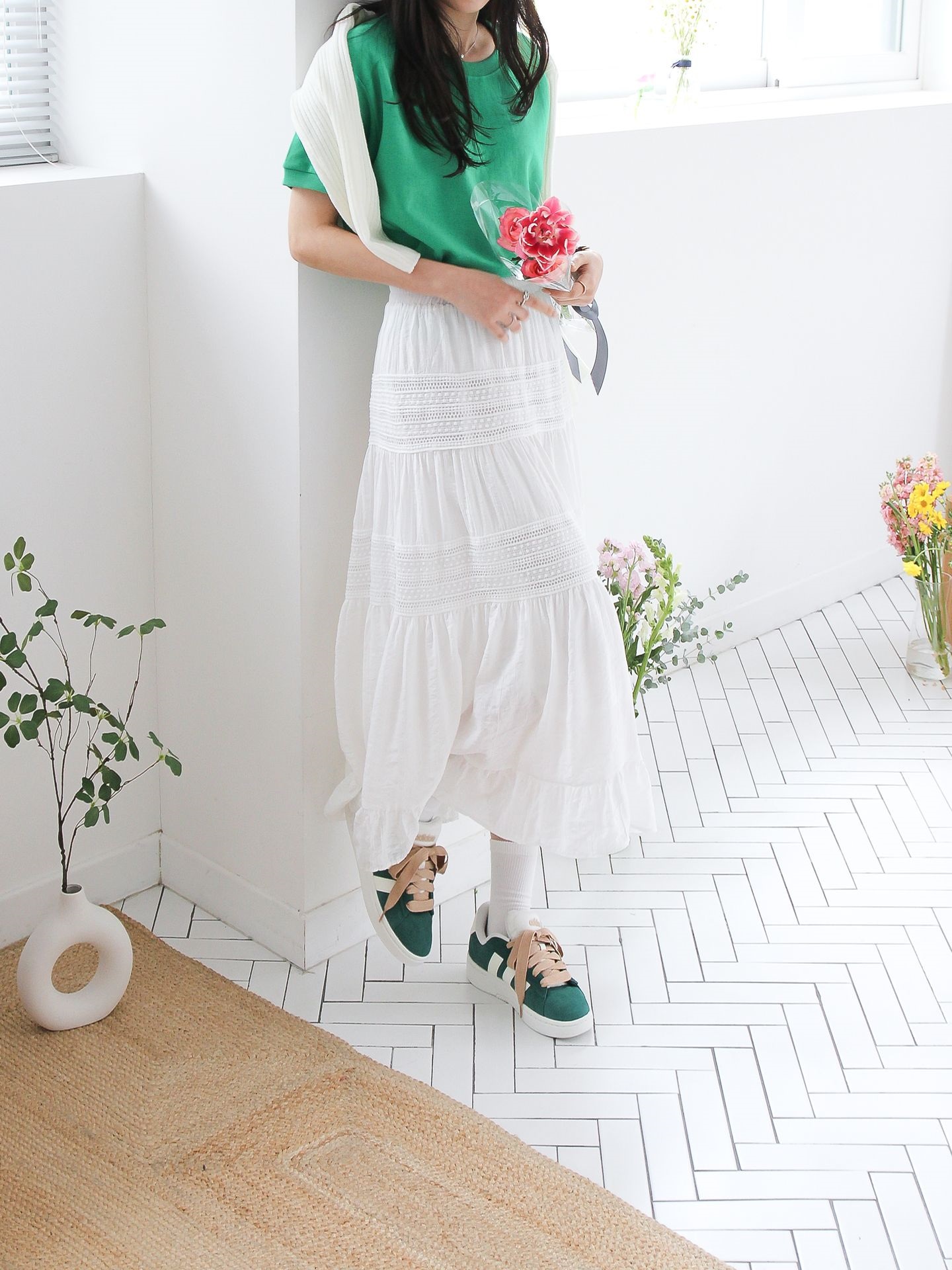 イージーレースティアードスカート | 詳細画像7