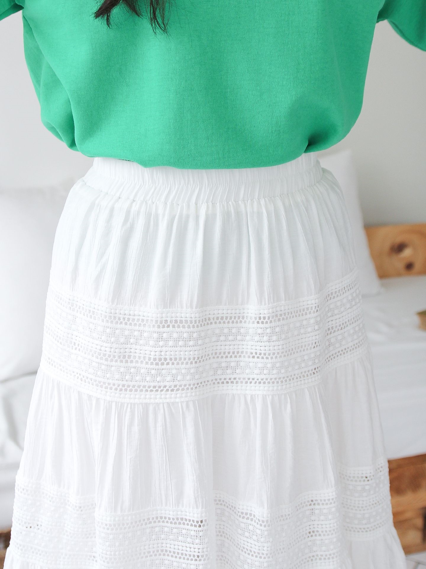 イージーレースティアードスカート | 詳細画像11