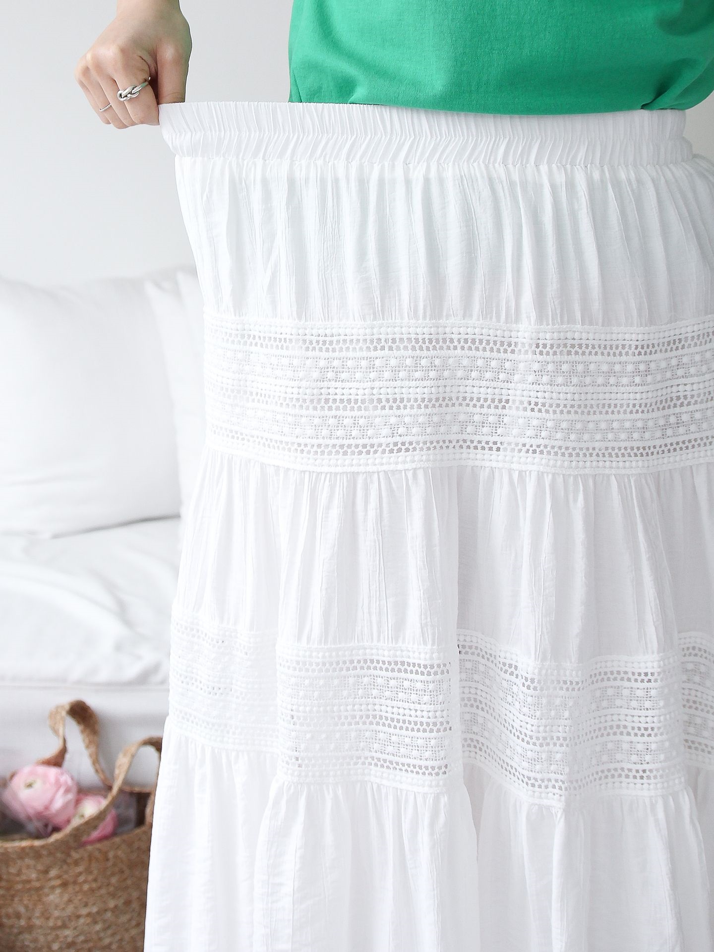 イージーレースティアードスカート | 詳細画像12