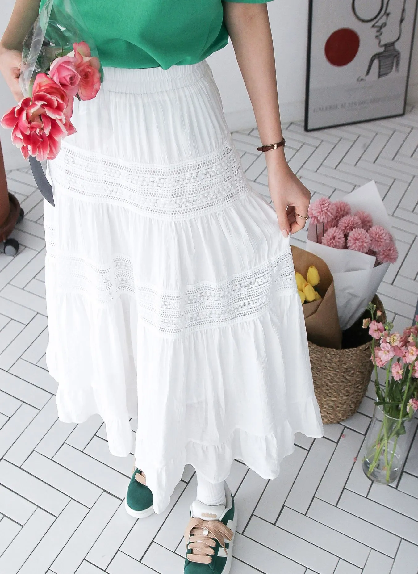 イージーレースティアードスカート | 詳細画像1