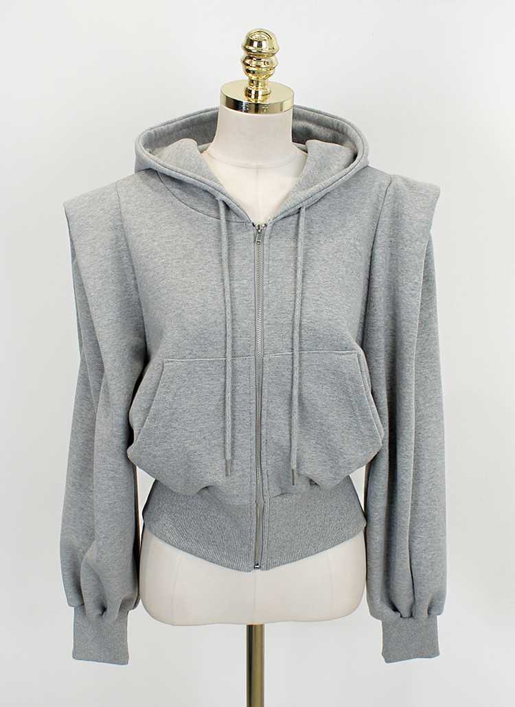 パフスリーブジップパーカー | レディースファッション通販 - DHOLIC