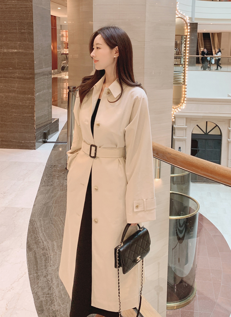 ベルト付バックスリットトレンチコート | レディースファッション通販