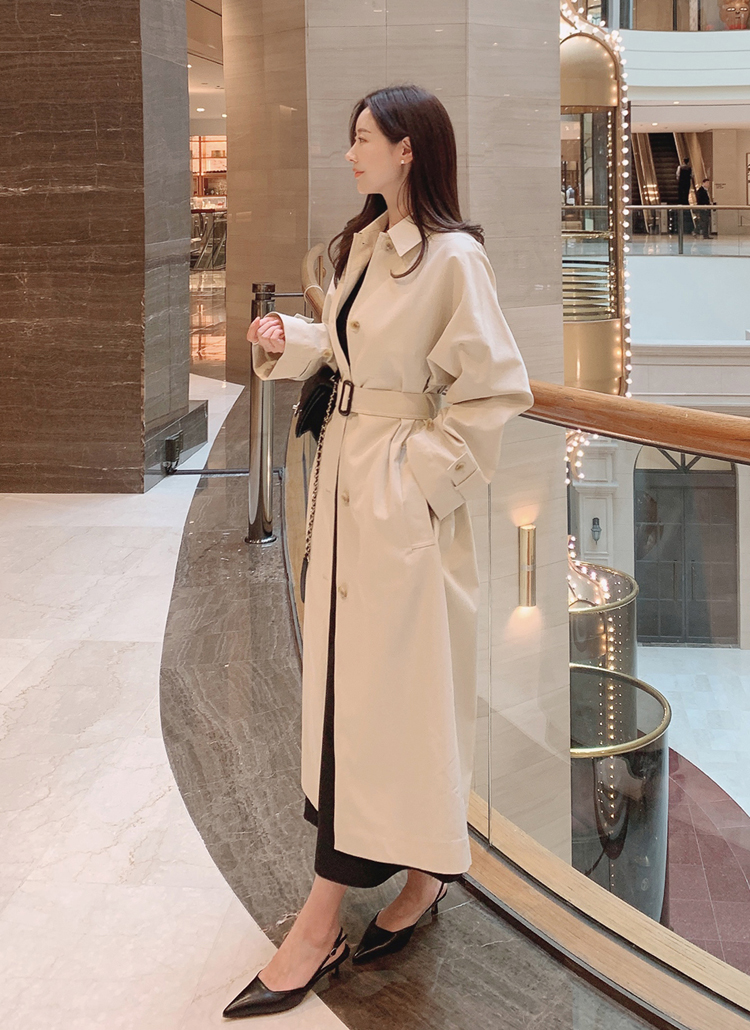 ベルト付バックスリットトレンチコート | レディースファッション通販