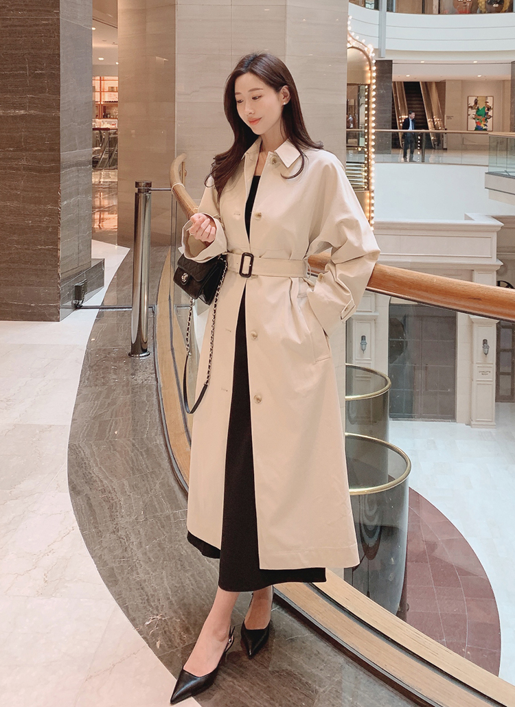 ベルト付バックスリットトレンチコート | レディースファッション通販