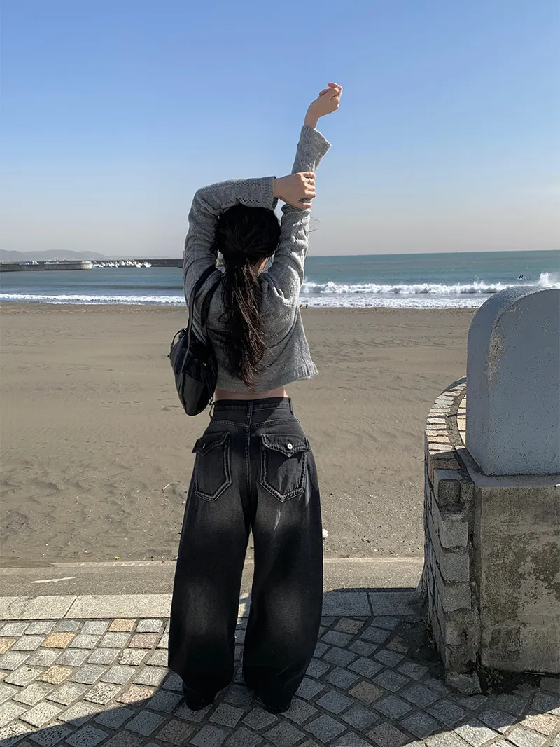 2TYPEヒップポケットバルーンデニムパンツ | anyonemore | 詳細画像1