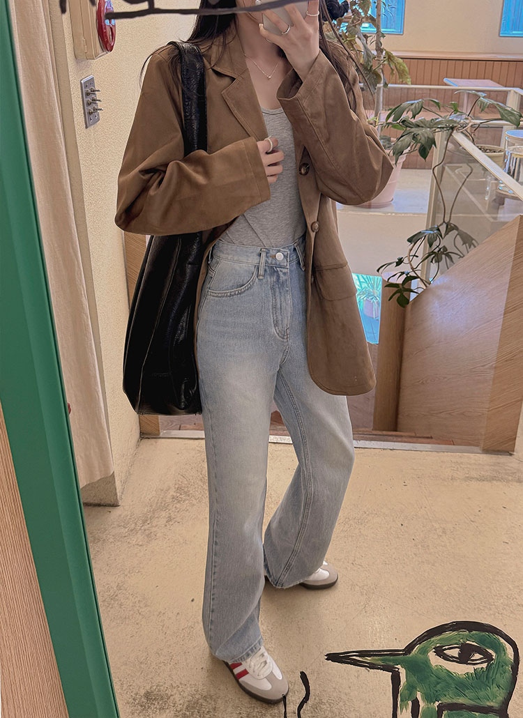ウォッシュストレートデニムパンツ | レディースファッション通販 - DHOLIC