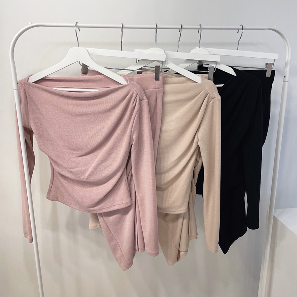 オフショルTシャツ&シャーリングスカートSET | 詳細画像12