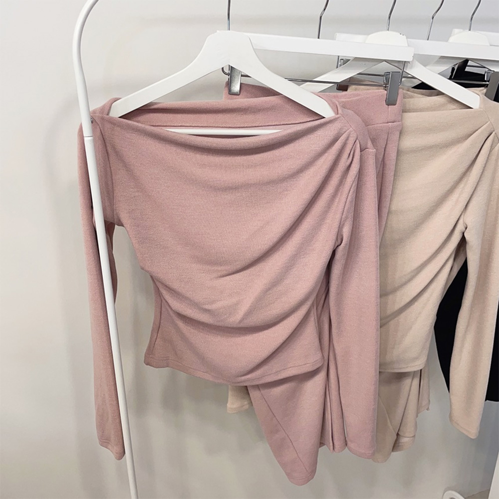 オフショルTシャツ&シャーリングスカートSET | 詳細画像13