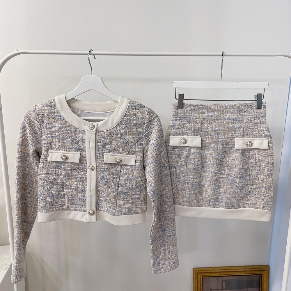 配色ツイードパール調ボタンジャケット | 詳細画像16