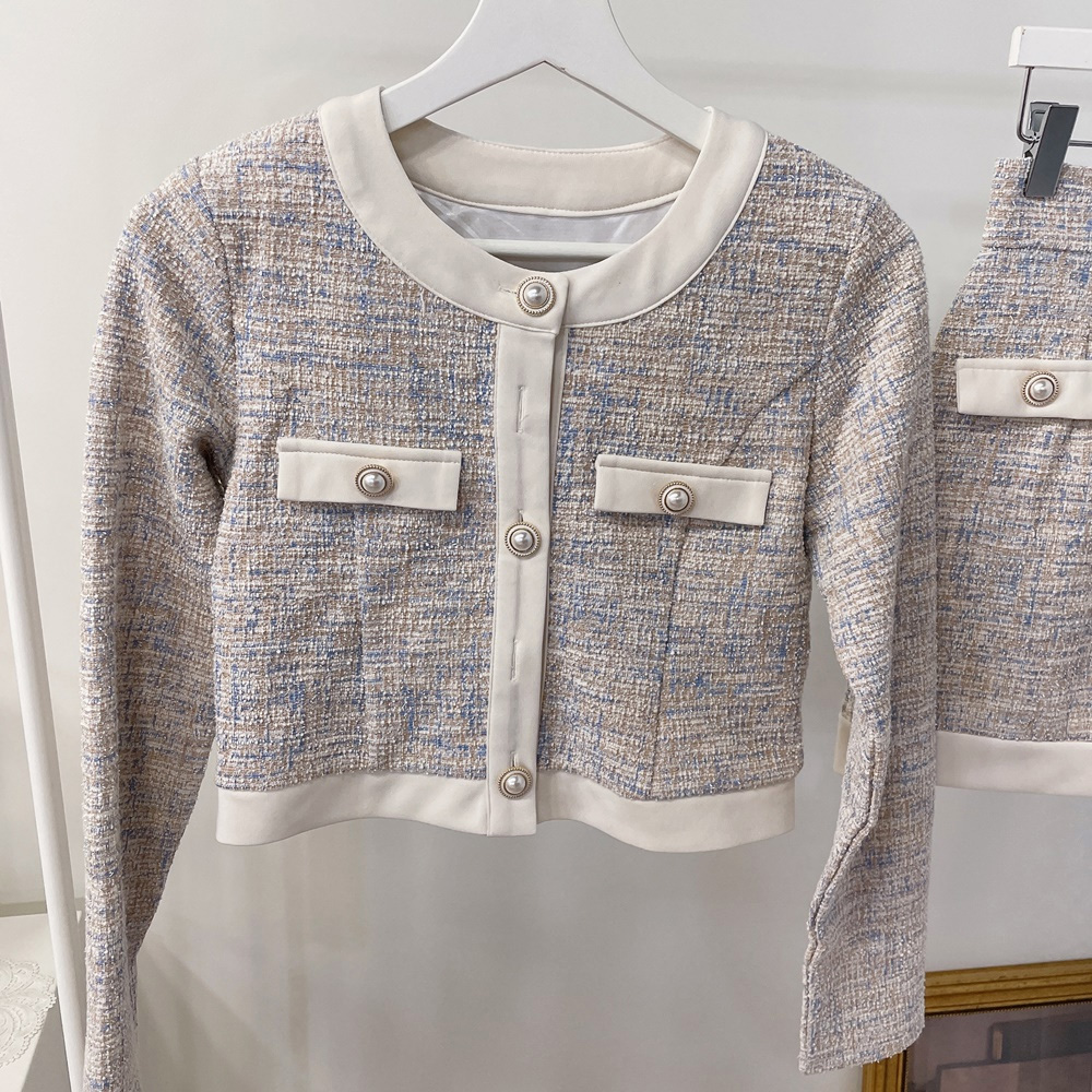 配色ツイードパール調ボタンジャケット | 詳細画像17