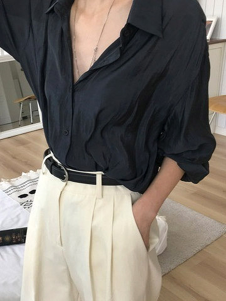 ルーズシアーシャツ | 詳細画像4