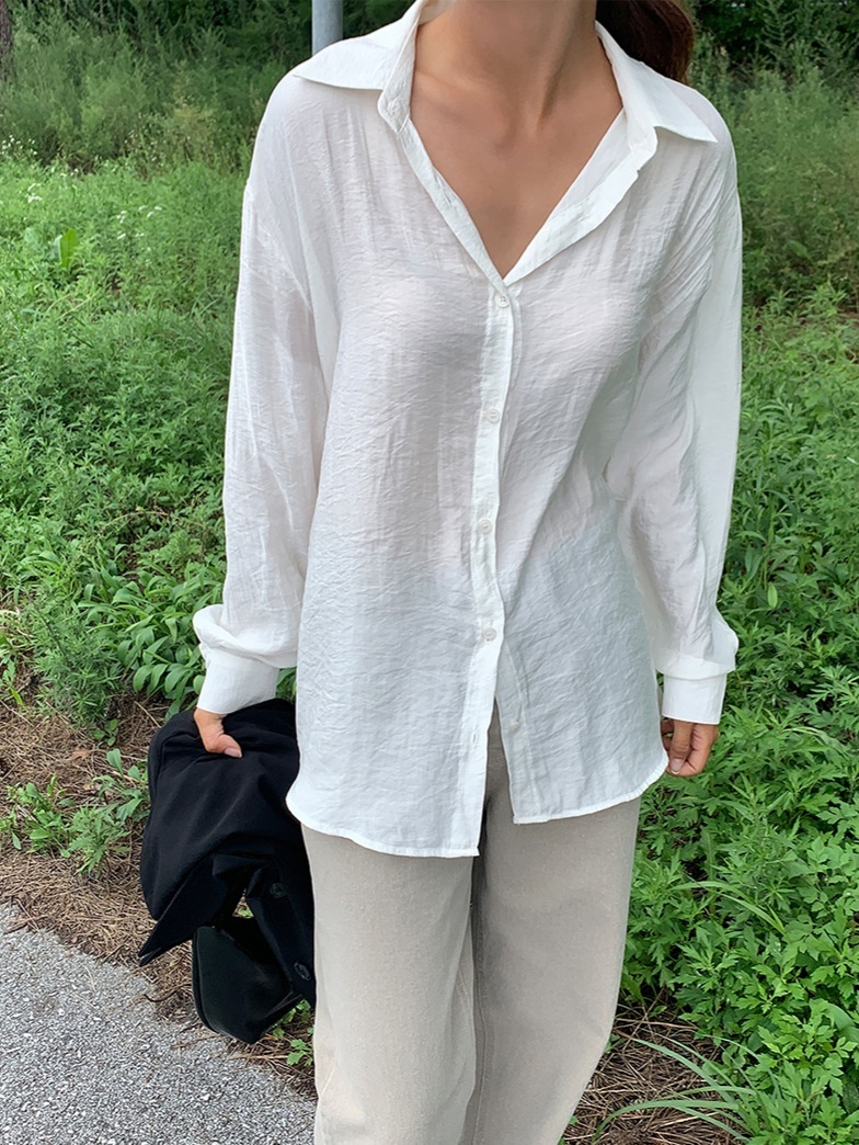 ルーズシアーシャツ | 詳細画像7