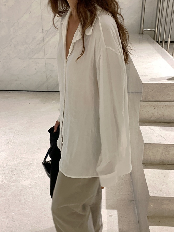 ルーズシアーシャツ | 詳細画像8