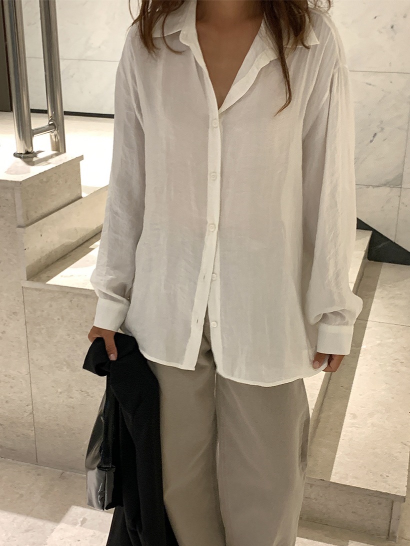 ルーズシアーシャツ | 詳細画像10